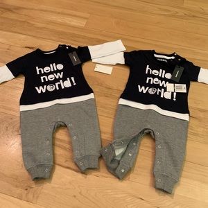 NWT two Diesel matching one piece outfits!